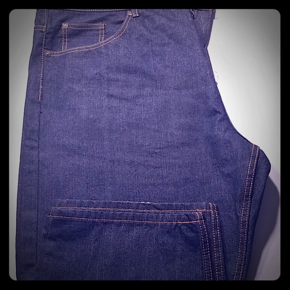 Dark denim jeans